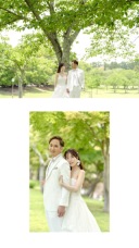 奈良公園で洋装ロケーション撮影