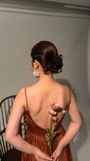 カラードレスでのヘアスタイルご紹介。.:*☆