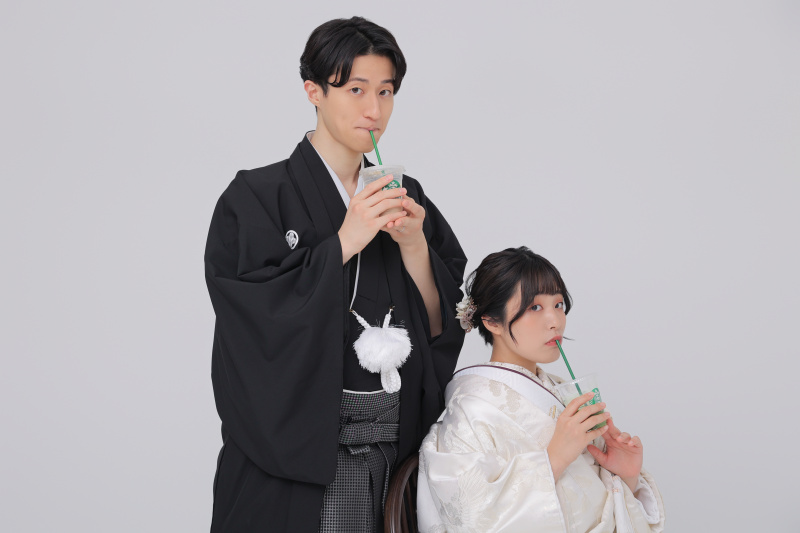 表情豊かなお二人との和装撮影!