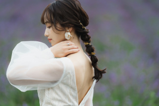 大人かわいい編みおろしヘア♪