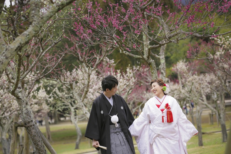 【梅×ウェディングフォト】これからの季節にぴったり！