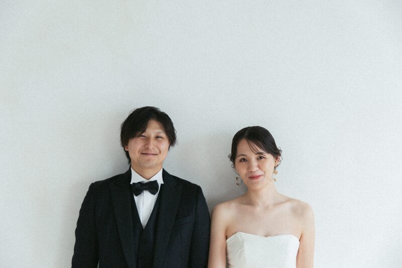 シンプルスタジオで叶える、大人可愛い前撮り