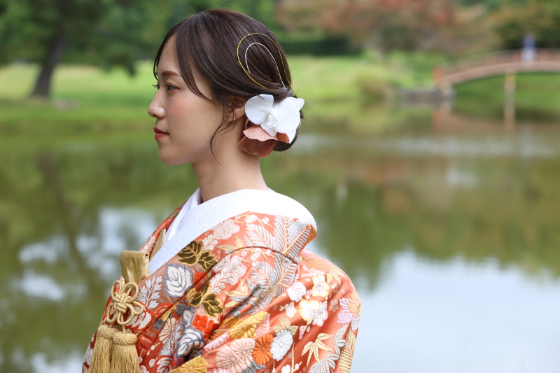 春日野園地で鹿たちと撮影♪