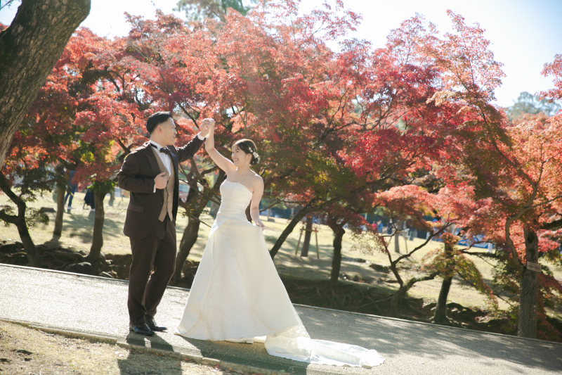 秋の紅葉でロケーション撮影♪