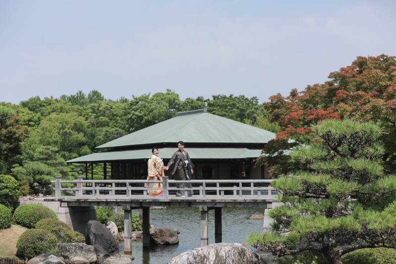 緑いっぱいの大仙公園撮影