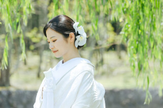 白無垢&times;綿帽子