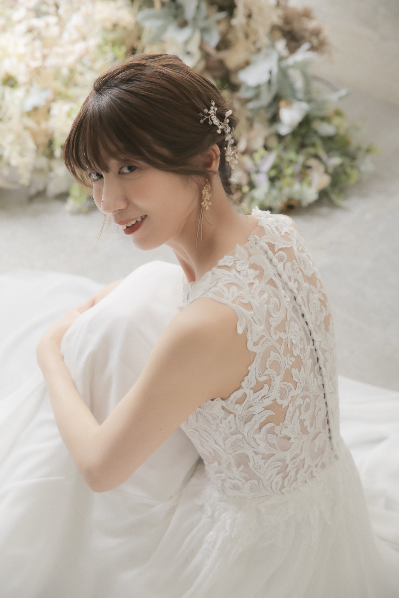 ボブヘアの新婦様の和装スタイル♪
