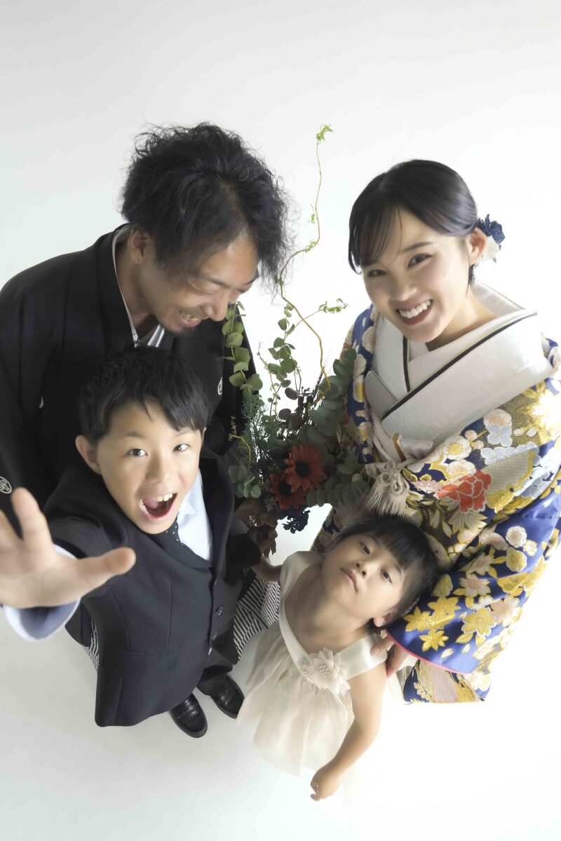 結婚写真をご家族で
