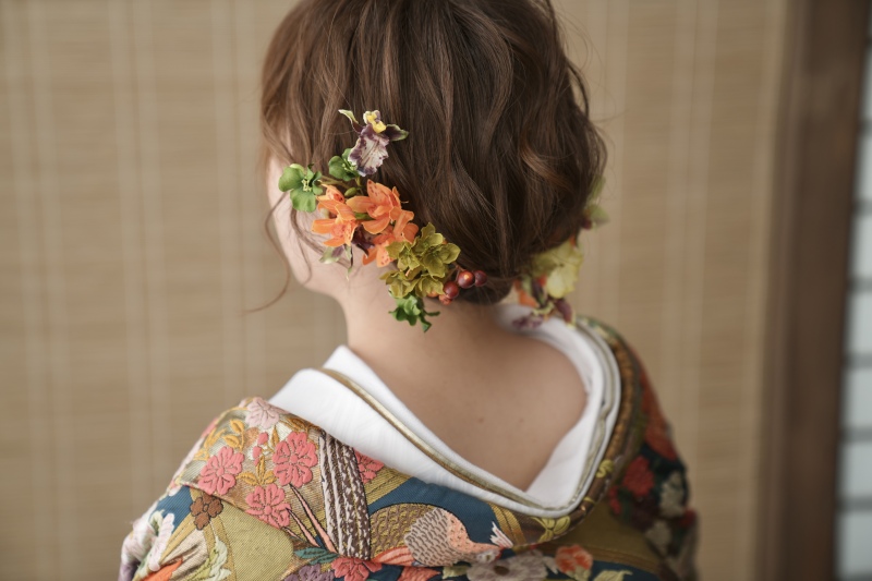 短いヘアでも可愛くヘアアレンジ出来ます✨✨