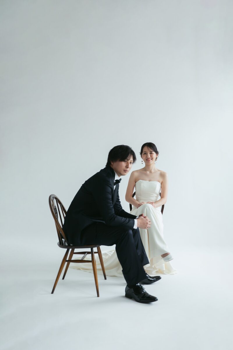 シンプルスタジオで叶える、大人可愛い前撮り