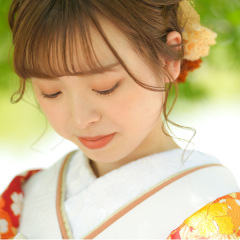 ボブの和装ヘアスタイル♪