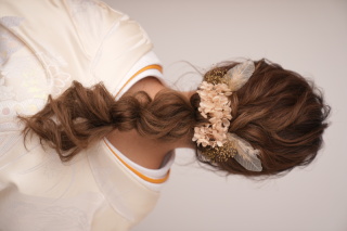 和装にダウンスタイル♡