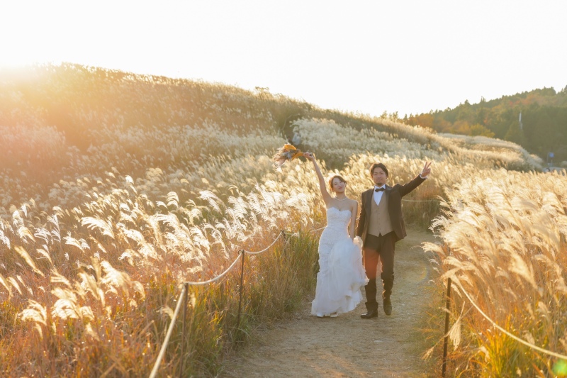 秋の生石高原ロケ