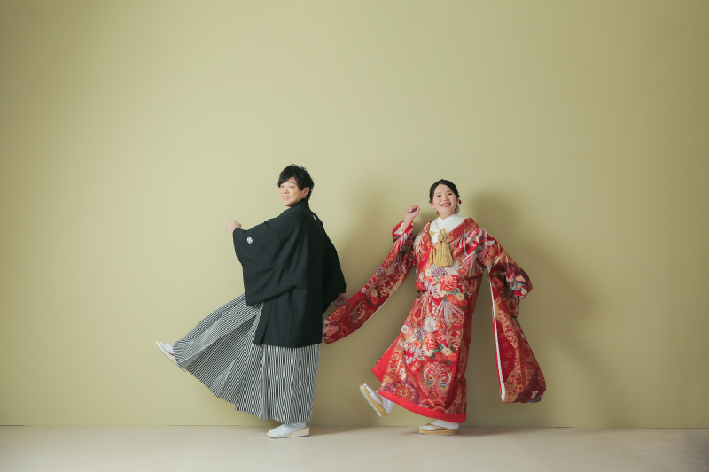 和装と洋装のスタジオ撮影♪