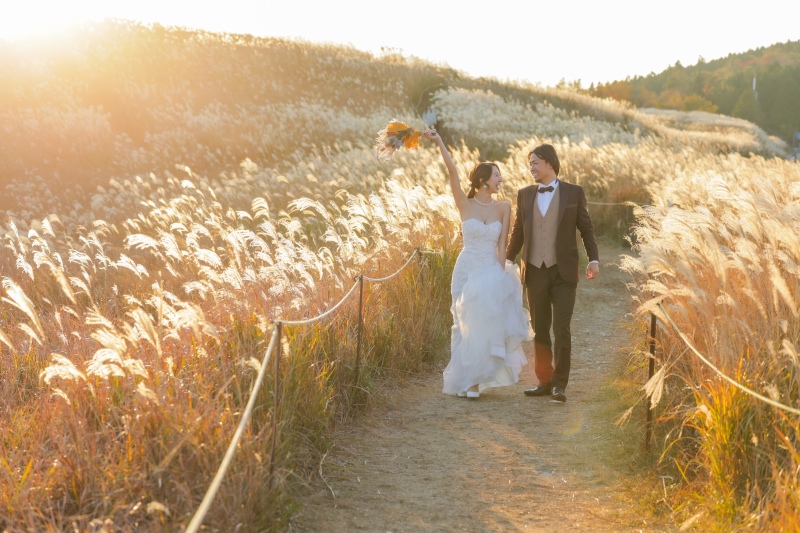 秋の生石高原ロケ