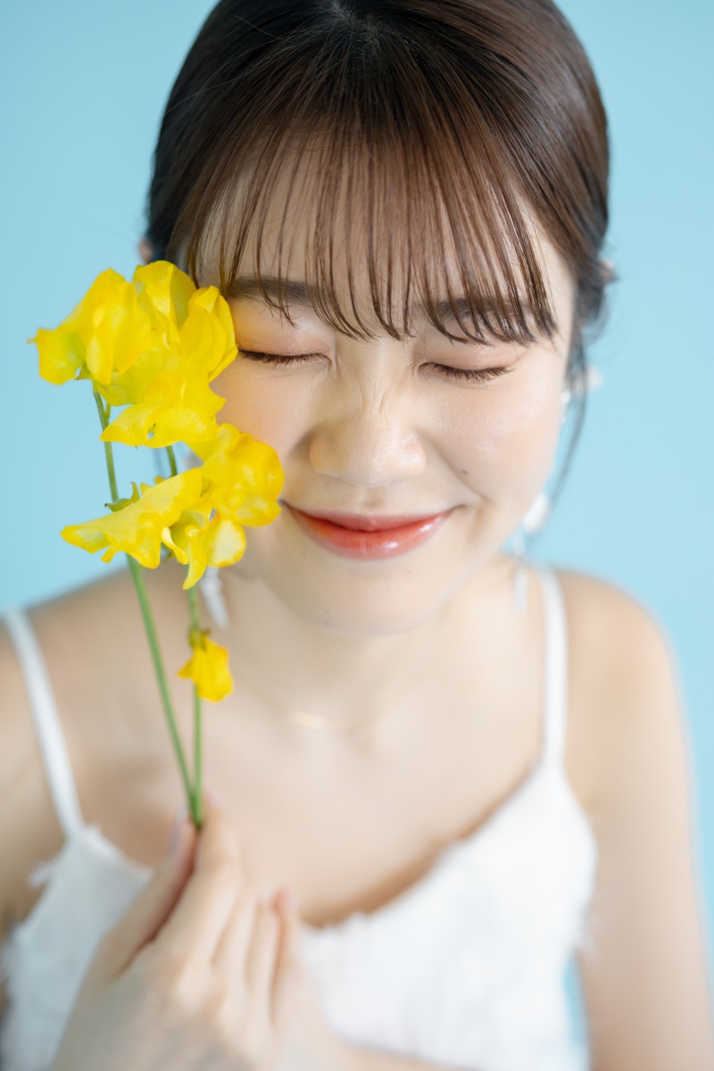 カラー背景でウェディングフォト♪