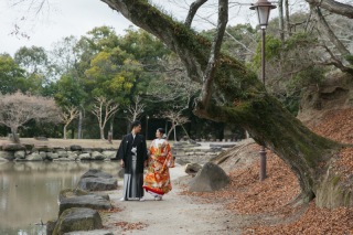 冬の和装ロケーション