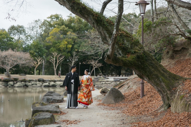 冬の和装ロケーション