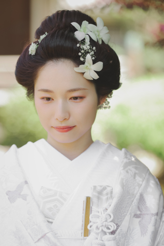 新日本髪アレンジ & 綿帽子