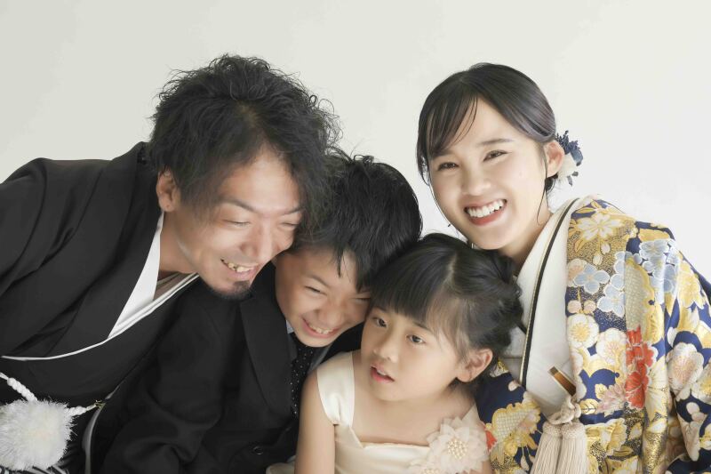 結婚写真をご家族で