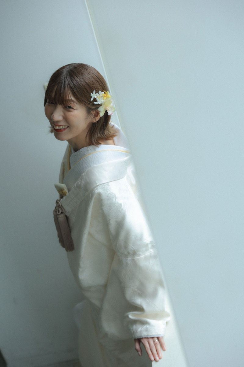 ボブヘアの新婦様の和装スタイル♪