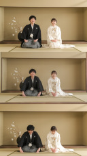 屋内庭園での和装撮影♪