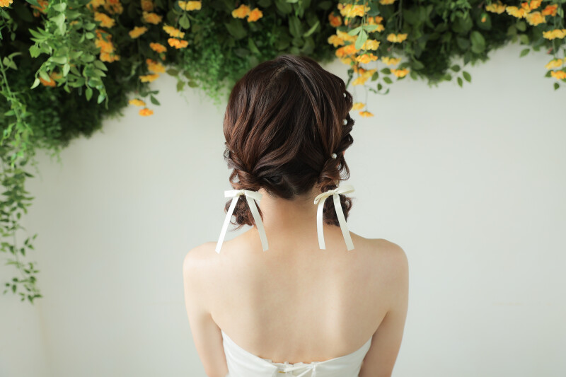 和装洋装ヘアスタイル