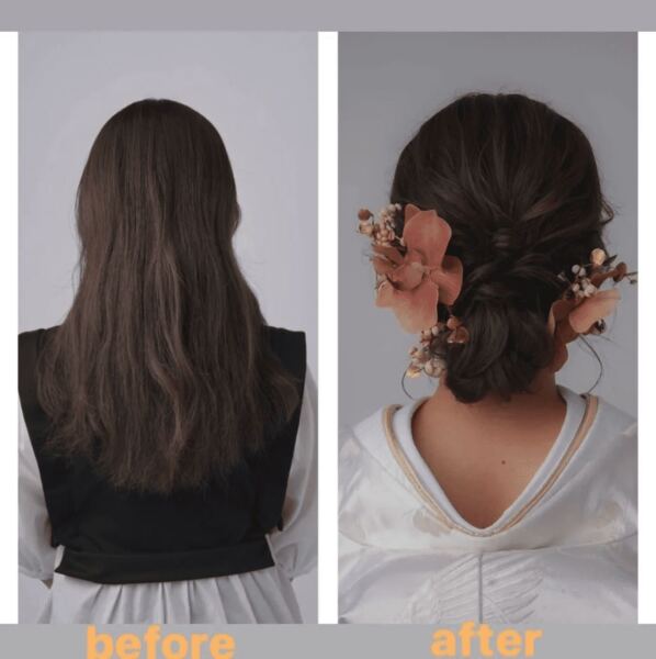 ロングヘアーでヘアースタイル悩んでいる新婦様必見！！アレンジ紹介！！