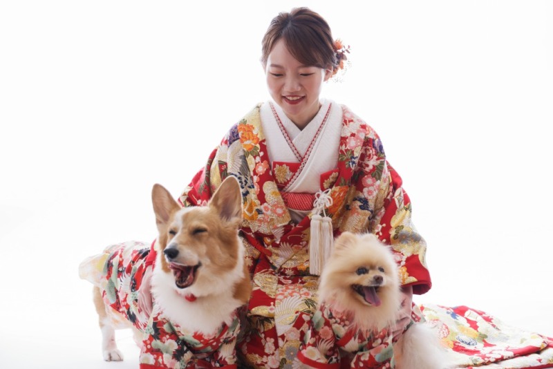 ご家族のわんちゃん猫ちゃんと写真を撮ろう♡