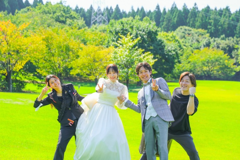 青空の下で叶えたフォトウェディング ― 大乗寺丘陵公園にて ―