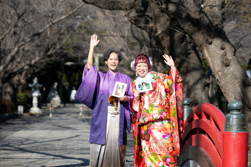 幼少期の新郎新婦様と一緒に✧