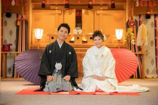 和装&times;神殿　フォトウェディング