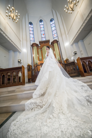 チャペルでのフォトウェディング♪