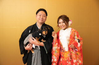 わんちゃんと一緒にフォトウェディング！！