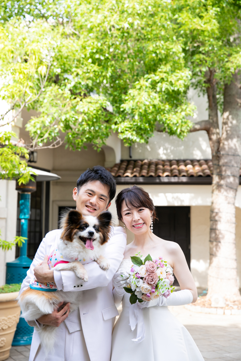 ワンちゃんフォトウェディング♡