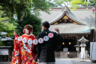  神社でロケーション撮影♪