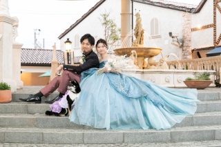 サムシングブルー×ドレス♡