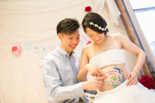 お子様の成長が待ち遠しくなるいちまい♡