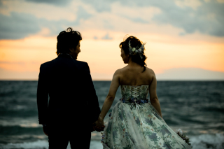 サンセットフォトウェディング♪