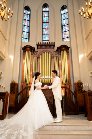 魅力的な独立チャペルで✵