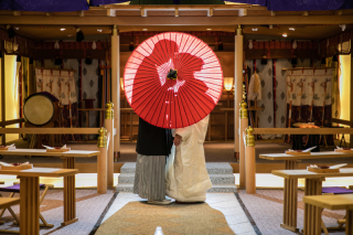 神殿×和装フォトウェディング