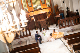 お子様と一緒にフォトウェディング♪