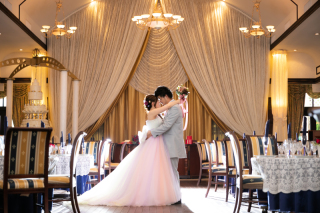 披露宴会場での撮影♪