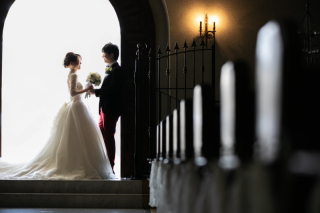 チャペルでのフォトウェディング♡