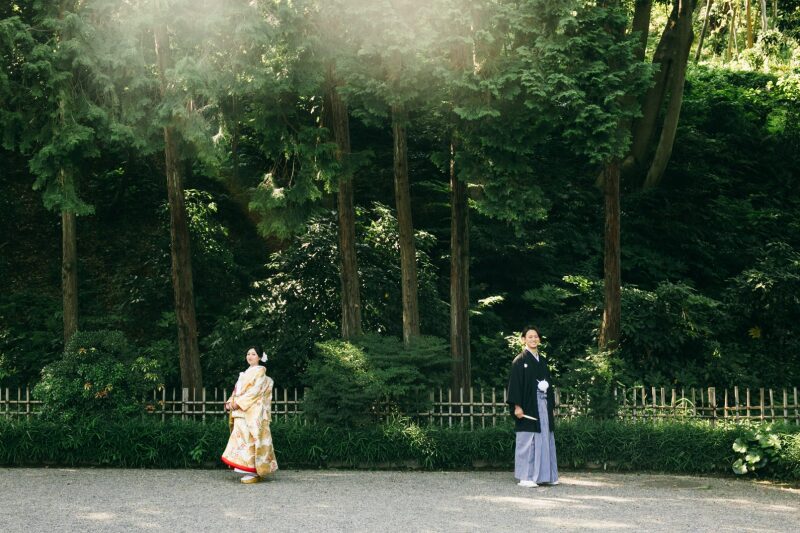 三渓園で和装前撮りはいかがですか?