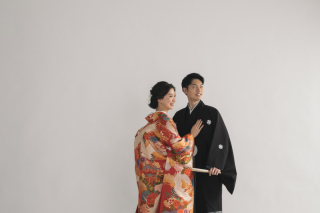 シンプルが素敵。和装スタジオ撮影。