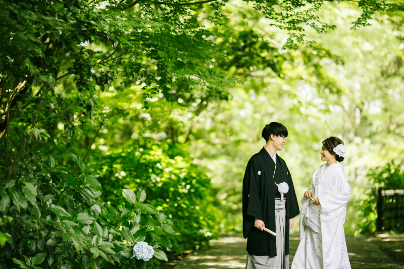 【鎌倉和装ロケ】紫陽花の妙本寺