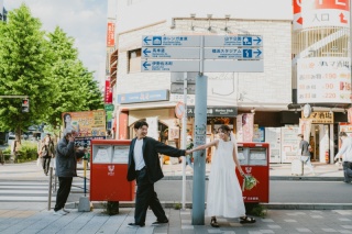 好きな街・好きな場所でエンゲージ撮影