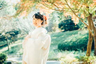 木の葉がはらはらと。。紅葉ロケーション♪