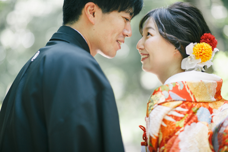 【公園で和装!】Green Kimono…